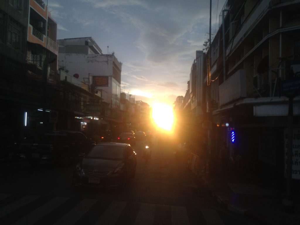 Minibus ride to Bangkok airport